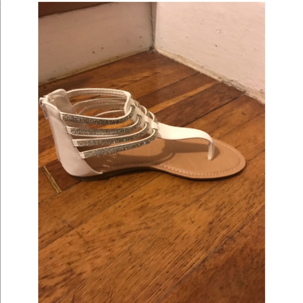 White sandals
